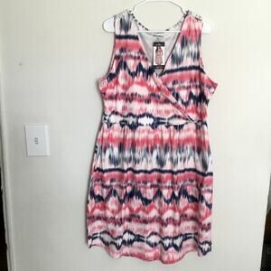 Eddie Bauer Women Multicolored Dress Casual Plus XXL Dri fit Pocket Sz 2XL